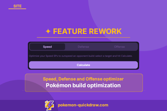 Feature rework : Pokémon build optimizer