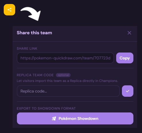 Exorting a team into Pokémon Showdown format